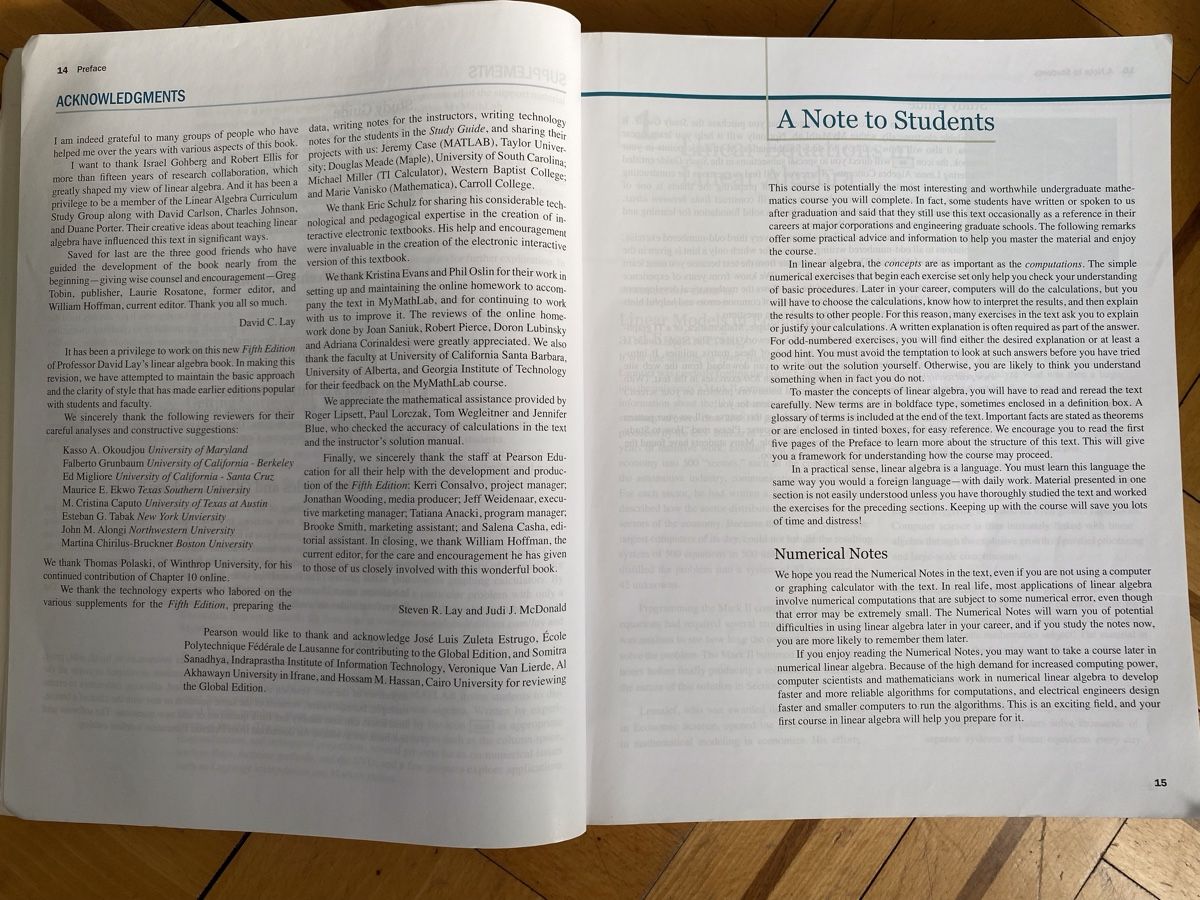 Libri: Linear Algebra and its Applications von David C. Lay – Usato da Rorschach venduto da Fliegenflieger 8