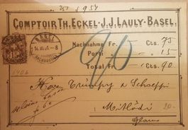 290) 64Bb Ziffermarke auf Karte Kt. 130.-