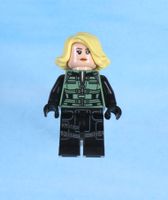 LEGO Minifigur Black Widow - Black Jumpsuit, Bright Light Ye