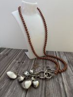 Langes Collier mit Sandsturm-Steinchen