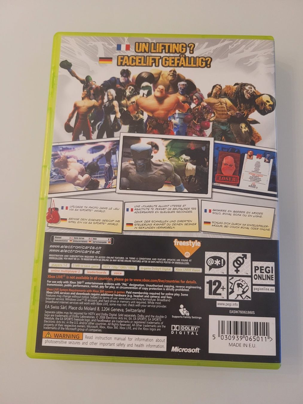 Giochi: Face Breaker (XBox 360) – Usato da Uezwil venduto da -Retrogames- 2