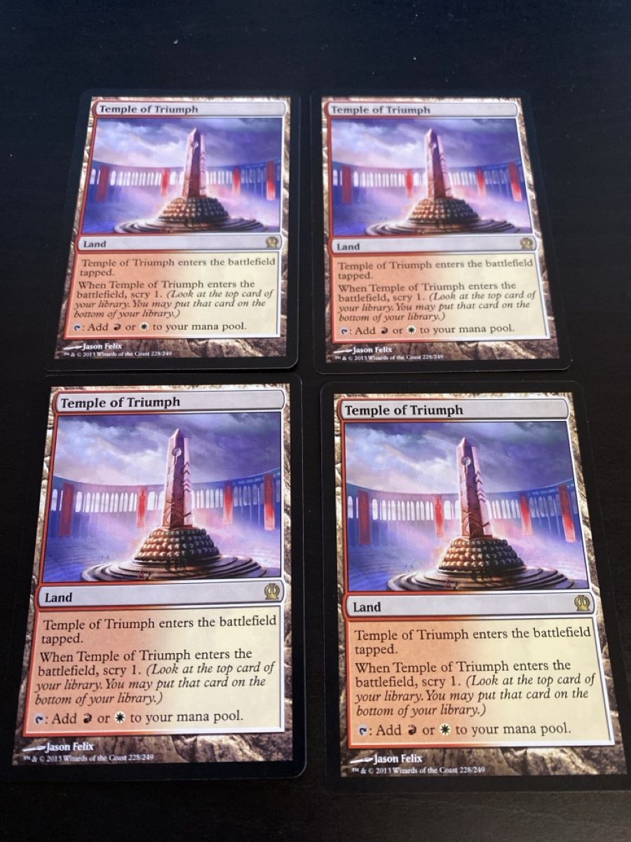 Magic The Gathering Carte collezionabili: 4x Temple of Triumph – Usato da Oberglatt ZH venduto da Finlandia1