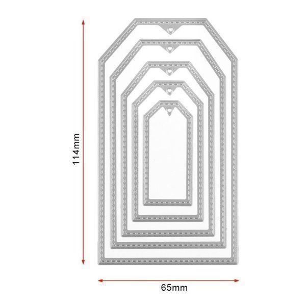 Sciablone: ETIKETTEN 5-TEILIG STANZSCHABLONE – Nuovo e nell'imballaggio originale da Affoltern am Albis venduto da scrapbooking 1