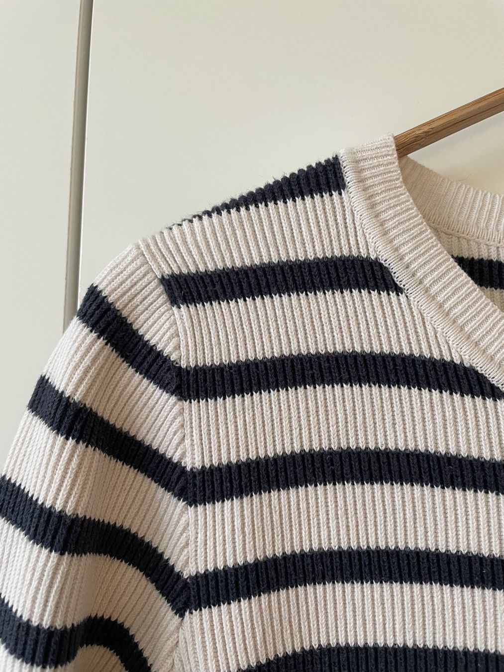 Pullover & Sweatshirts: Part Two Streifenpullover M, Maritimer Feinstrick creme/navy – Gebraucht aus Neukirch an der Thur von bee88 1
