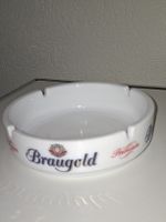 Braugold Premium Aschenbecher 18 cm Porzellan Vintage