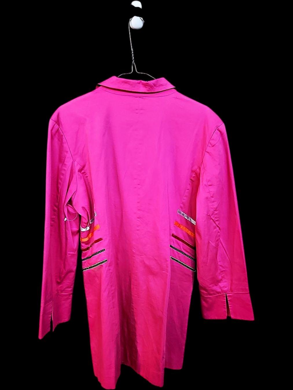Giacche: Pinker Blazer mit bunten gestreiften Taschen – Nuovo (secondo la descrizione) da Zug venduto da vinokilo 3