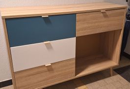 Kommode Holzoptik mit Schubladen 