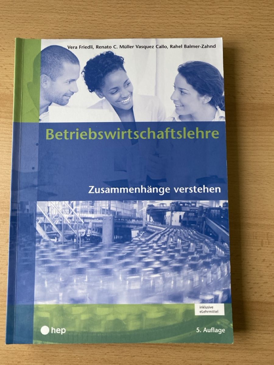 Libri: Betriebswirtschaftslehre, 5. Auflage – Usato da Gachnang venduto da hosti8547