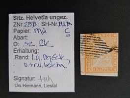 Strubel 25 B SBK 280.- mit Bestimmung 25B1c