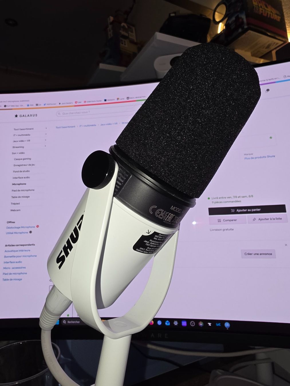 Shure Microfoni: Micro Shure MV7+ blanc – Usato da Savièse venduto da Hamprecht 1