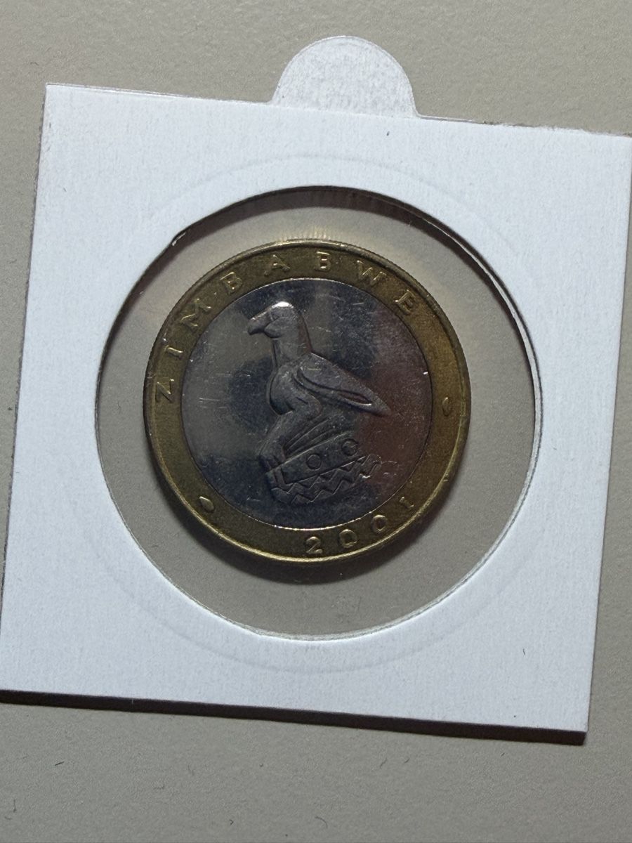 Toutes les monnaies: Zimbabwe- 5 dollars - 2001 – D'occasion à Payerne par Mike1682 1