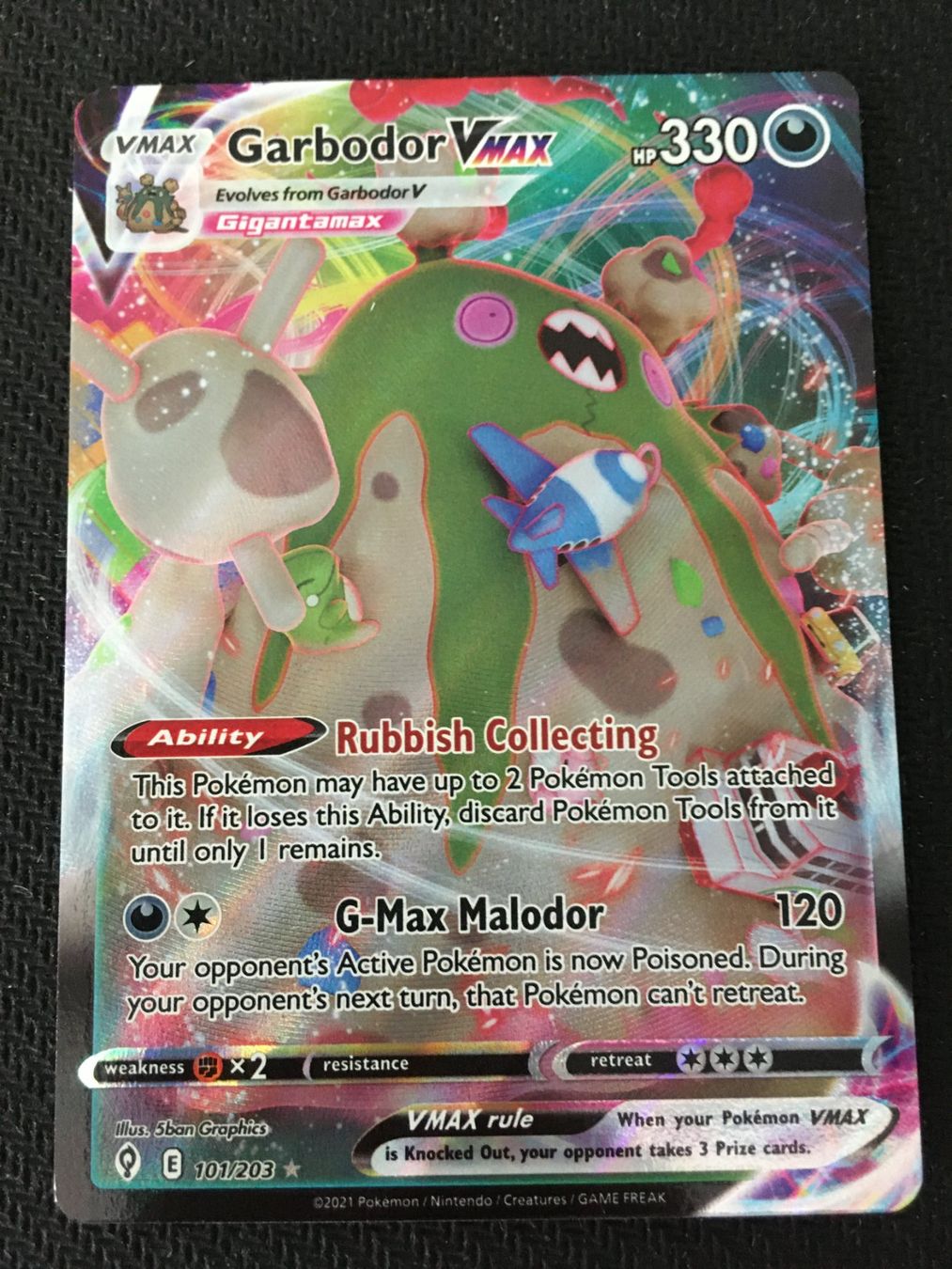 Pokémon Carte collezionabili: EVS 101 Garbodor Vmax - Pokémon - Drachenwandel - EN – Nuovo (secondo la descrizione) da St.Gallen venduto da Punktchen01