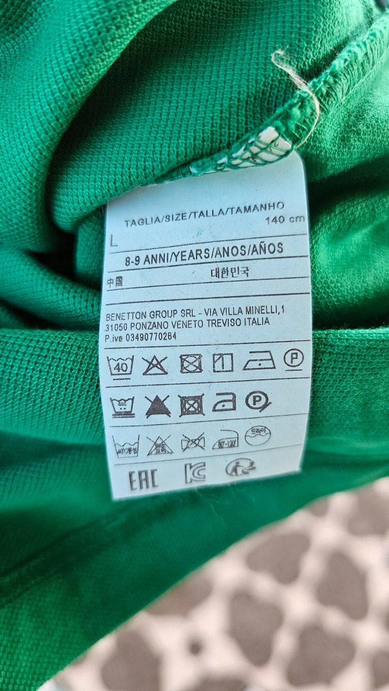 Polos: Langarm-Polo benetton grün – D'occasion à Buhwil par Nici_la_nic 1