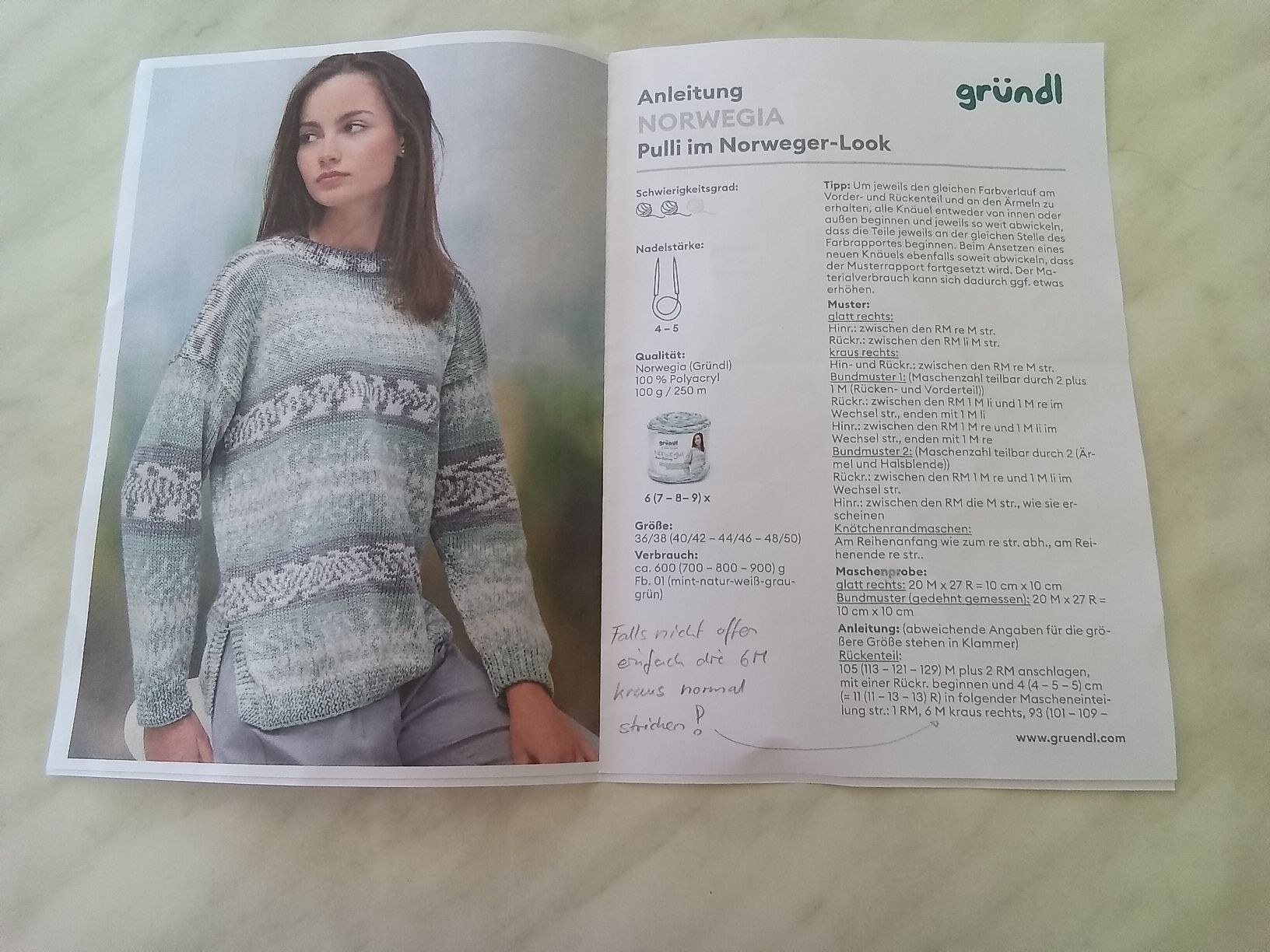 Gründl Lana: gründl Norwegia gibt ein Norweger Pullover – Nuovo (secondo la descrizione) da Hefenhofen venduto da citroen62 3