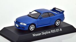 Nissan Skyline R33 GT-R 1993-1998 RHD blau met.     1:43