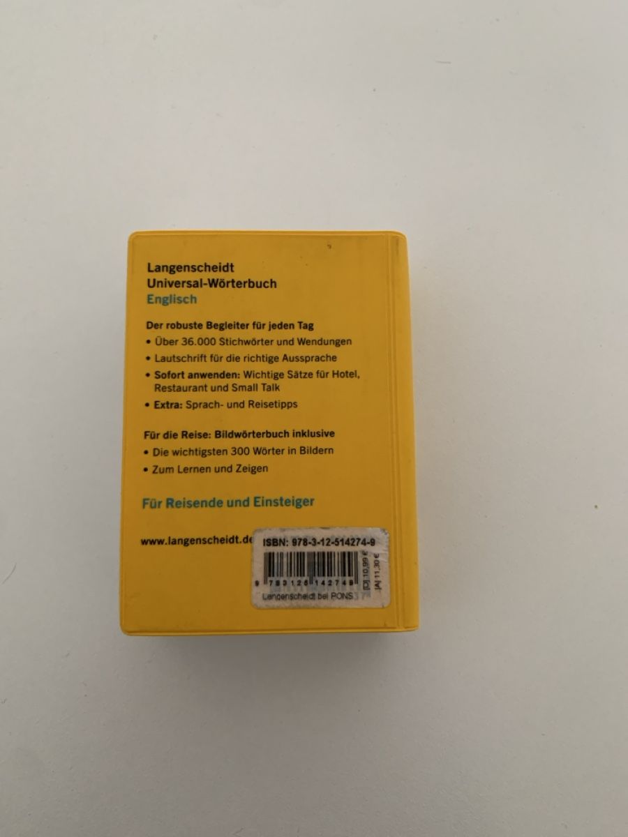 Bücher: Langenscheidt Universal Dictionary English-German – Neu (gemäss Beschreibung) aus Zürich von sad_y6vv 1