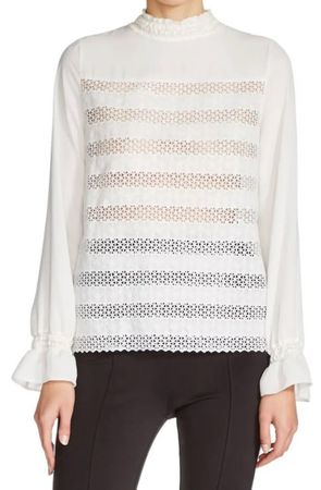 MAJE Top, Oberteil, Bluse, Damen S-M, 36-38 cremeweiss weiss