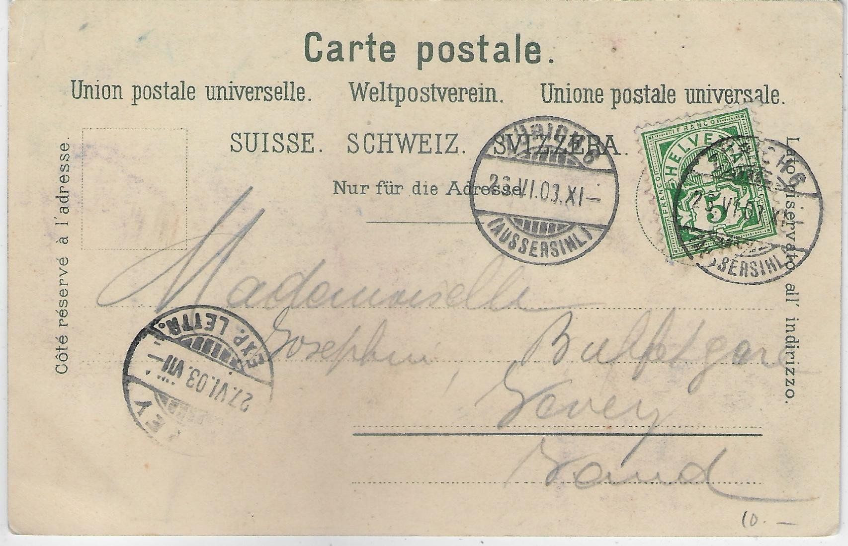 Cartoline postali: Conseil D'Etat du Canton de Vaud - Litho – Usato da Ettingen venduto da Kartenplanet 1