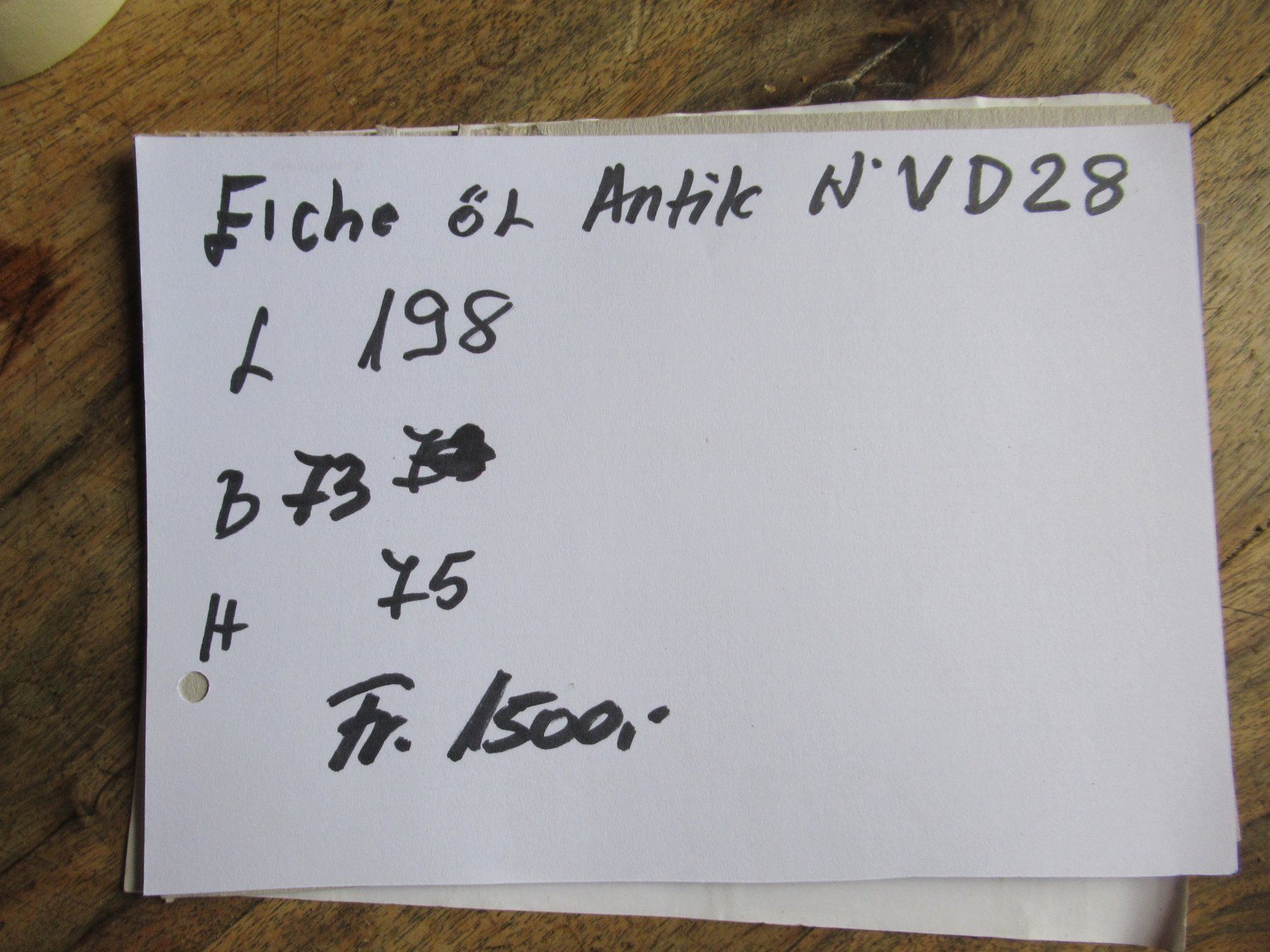 Tables: Antiker Beizentisch (Eiche/198) – D'occasion à Berg SG par Pizza58 8