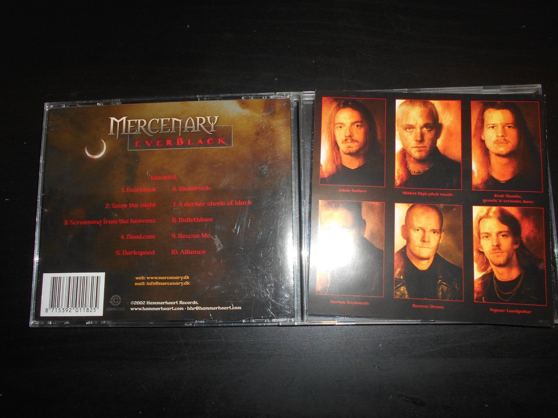 CD: Mercenary – Everblack / 2002 – Usato da Aarberg venduto da witchhunter01 1