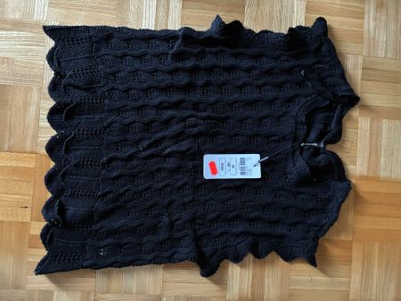 Damen Stricktop Chicorée schwarz Grösse M