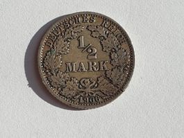 🇩🇪 1/2 Mark 1906 A *** Silver 2.78g .900