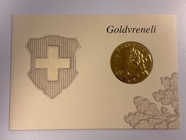 2013 Goldvreneli, Ausgabetag Stempel