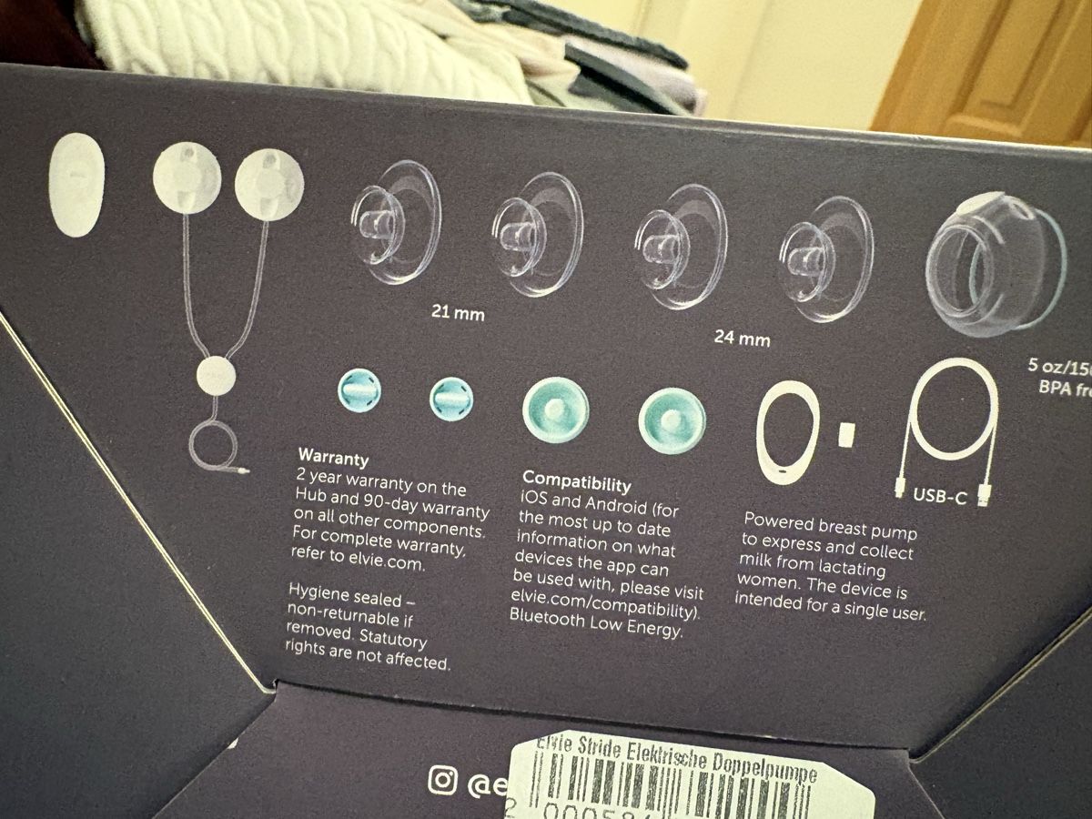 Elvie Accessori per l’allattamento: Elvie Stride Double Electric Breast Pump - Excellent! – Nuovo e nell'imballaggio originale da Seuzach venduto da Diamand28 3