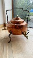 Antiker Kupferkessel - Wasserspender mit zwei Hahnen