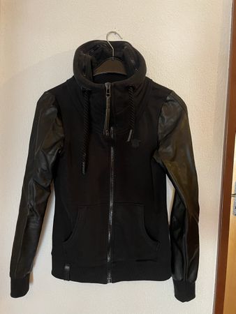 Naketano Damen Jacke mit Lederimitat