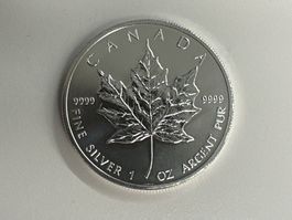 1 Unze Silber Canada Maple Leaf 2013