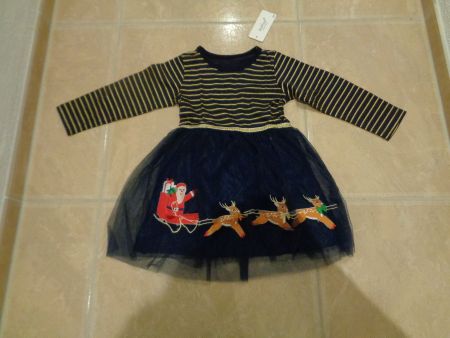 neues süsses WeihnachtsTüllkleid, 5j 110
