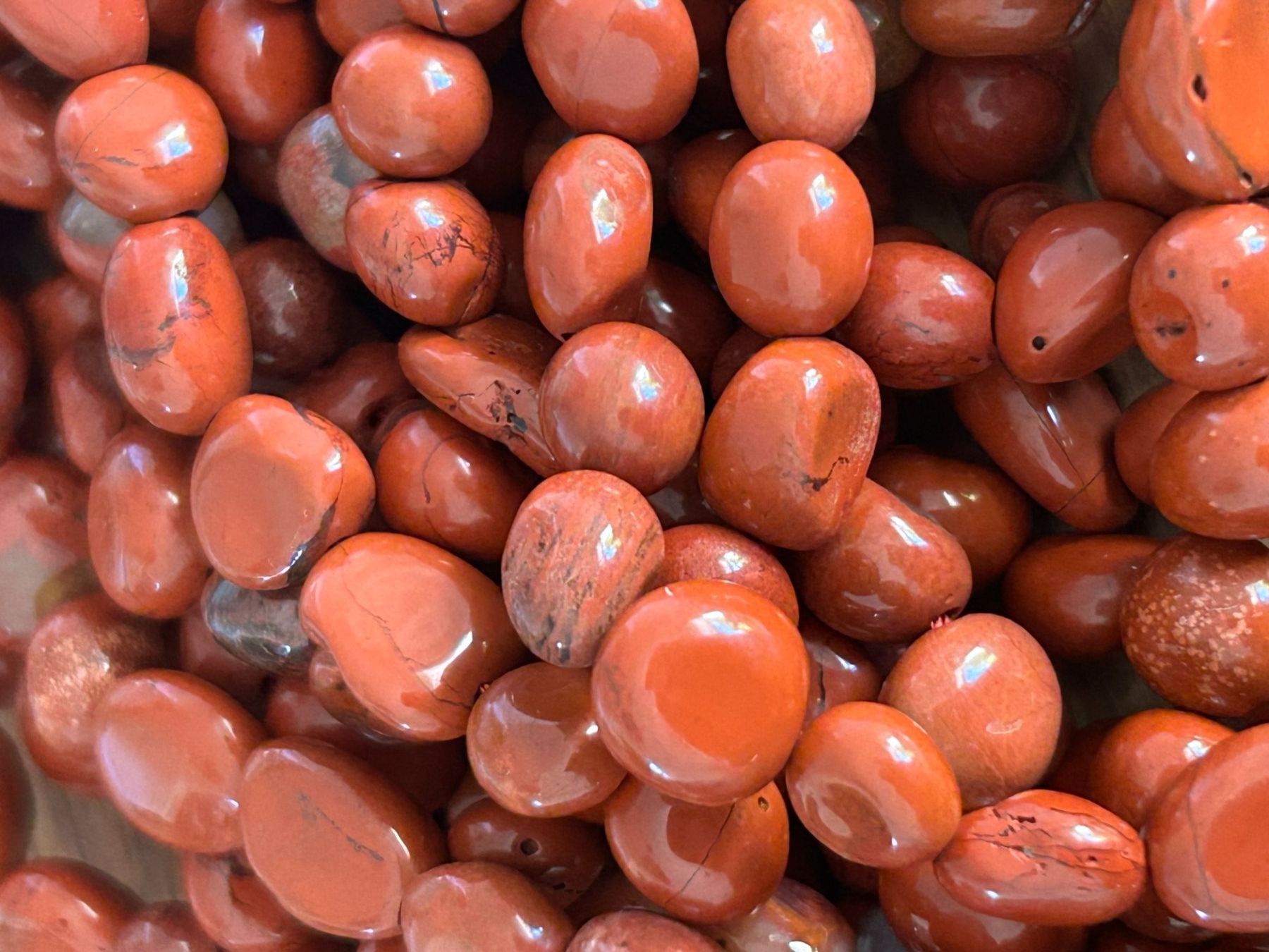 Pietre preziose: Strang echte red Jasper Nuggets 6-8 mm – Nuovo e nell'imballaggio originale da Niederrohrdorf venduto da Ytobi 2