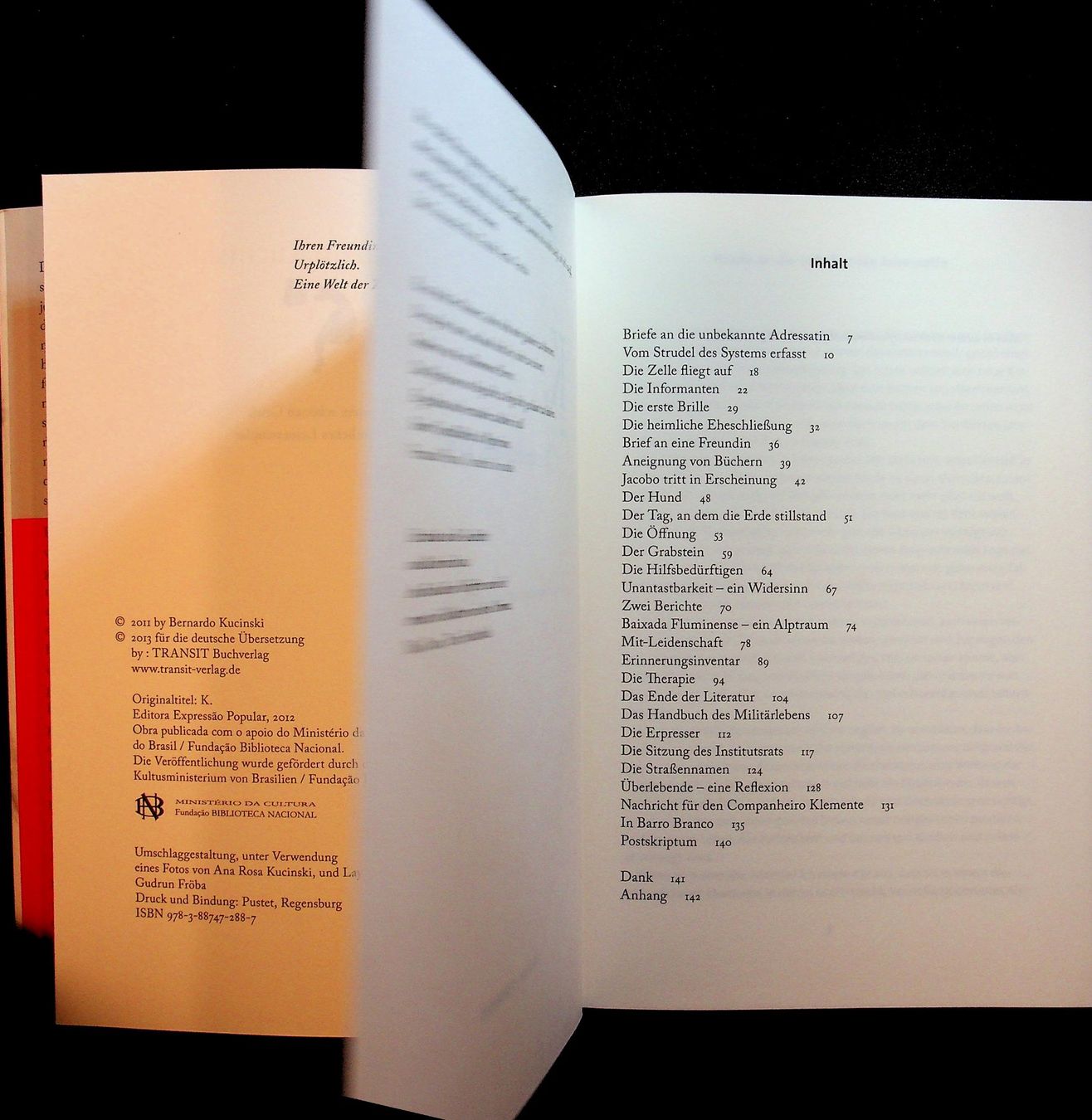 Livres: B. Kucinski K. oder Die verschwundene Tochter – D'occasion à Reitnau par Zaomir 2