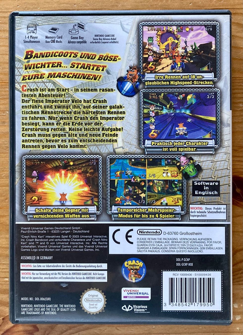 Nintendo Jeux: Crash Nitro Kart - Nintendo GameCube – D'occasion à Zürich par Djmotionch 3
