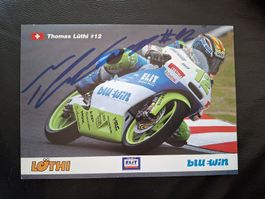 Tom Lüthi alte Autogramnkarte ca 13x18cm 