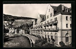 Ennet-Baden, Hotel Schwanen, Flusspartie