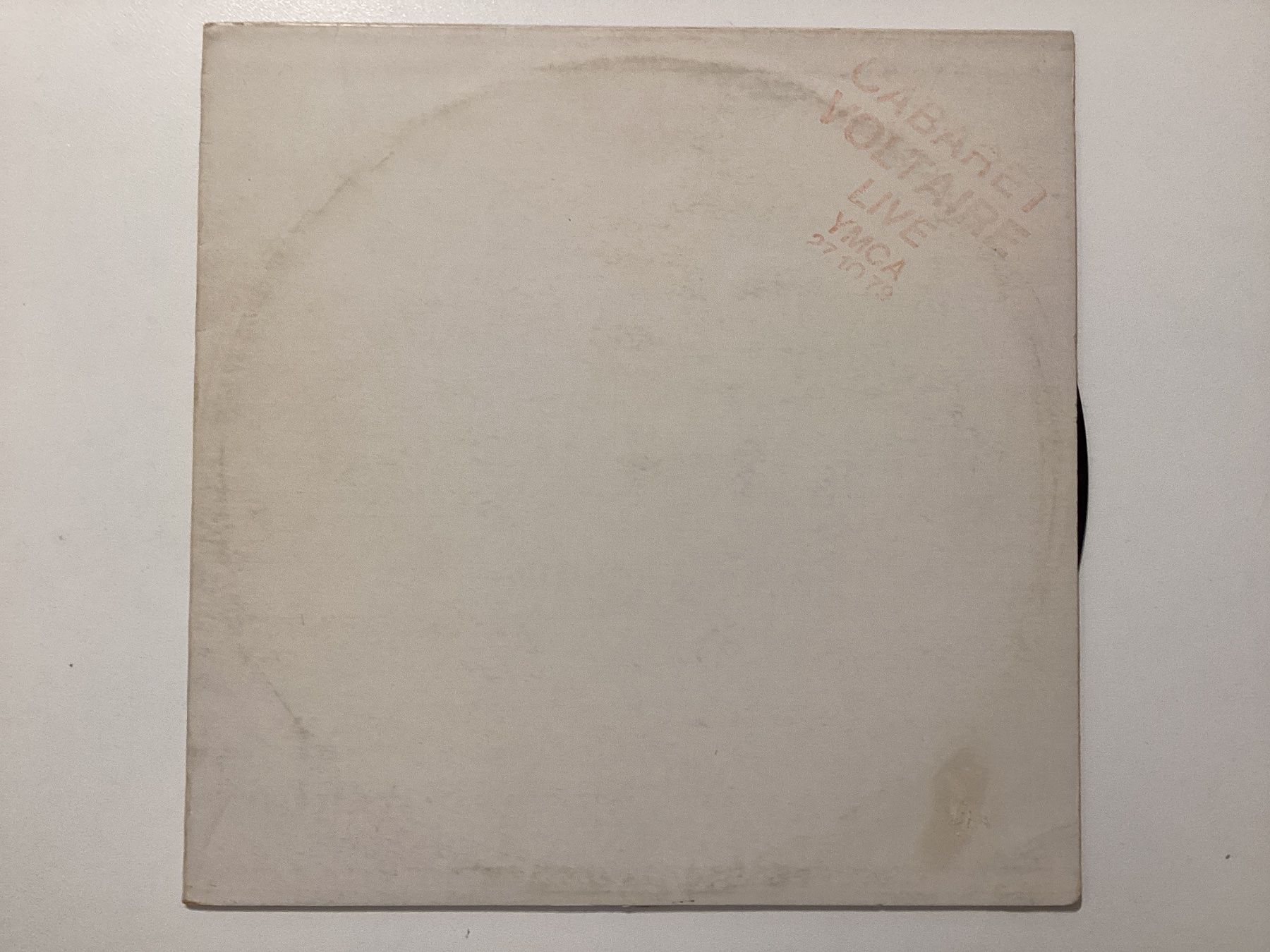 Dischi in vinile: Cabaret Voltaire LP - Live At The Y.M.C.A – Usato da Gutenswil venduto da Hamzian