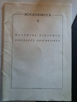 Bogendruck X - Matthias Dieterle  Sozusagen Geschrieben 1988