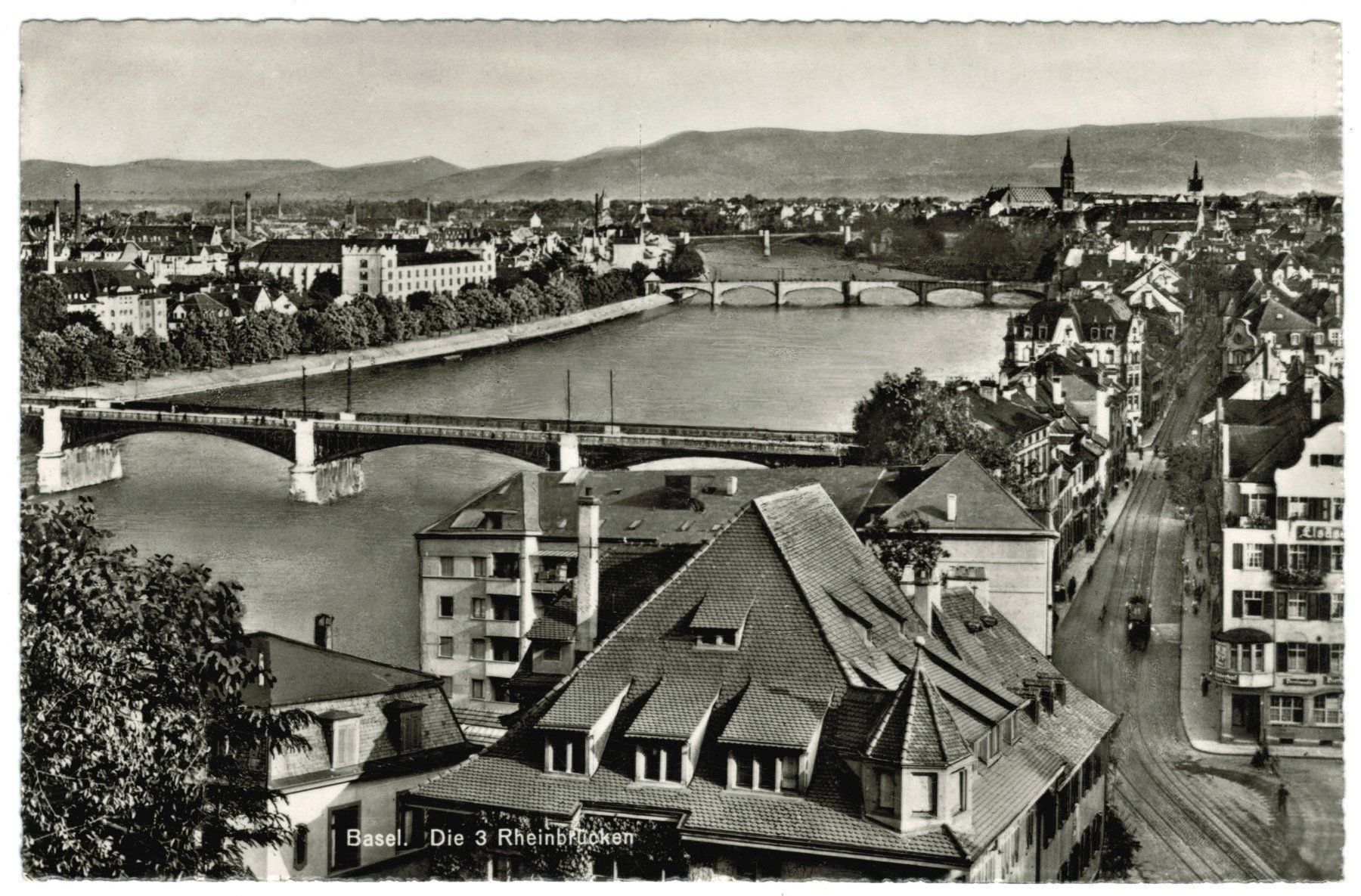 Cartoline postali: AK Basel, die Rheinbrücken – Usato da Zürich venduto da Tolima194