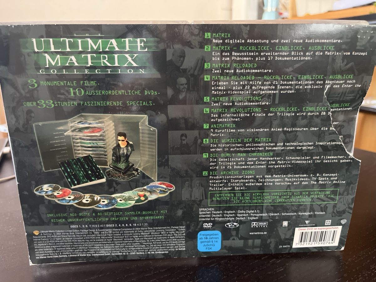 Tous les DVDs: Matrix Sammler DVDs – D'occasion à Einsiedeln par sandramon 1