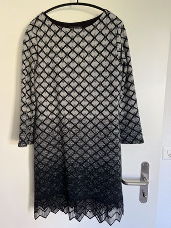 Sexy Kleid Ana Alcazar schwarz grau kariert Grösse 40