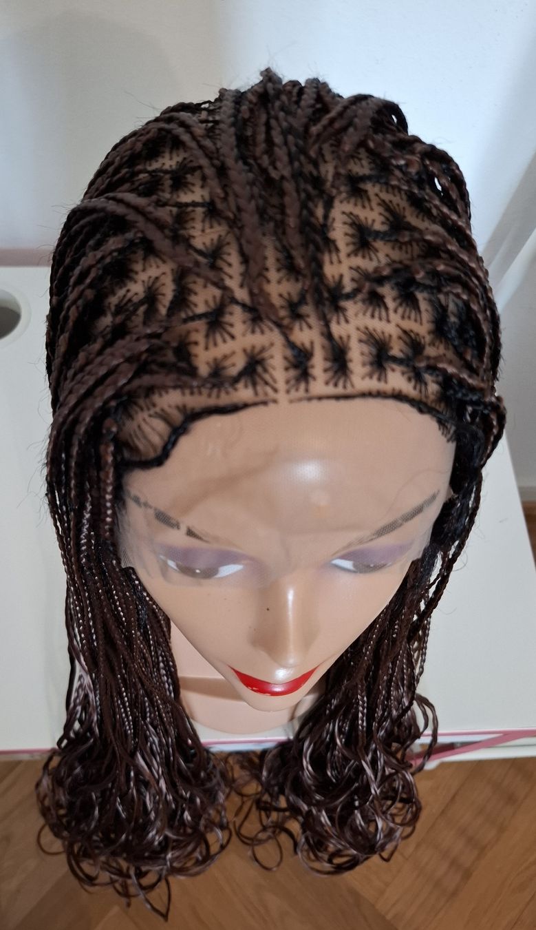 Perücken: Brown Braided Wig with Waves | Handmade | Lace Front – Neu (gemäss Beschreibung) aus Lausanne von usa_xd5k 3