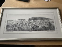 Abtwil St. Gallen original Litho von H. R. Schmid