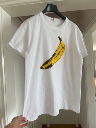 T-Shirt weiss Bananenprint Grösse M guter Zustand