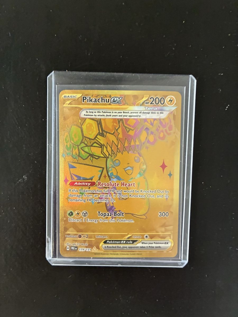 Pokémon Sammelbilder & Trading cards: Pikachu EX Pokémon Karte Gold Prismatic Evolutions – Neu (gemäss Beschreibung) aus Männedorf von mutschellen8