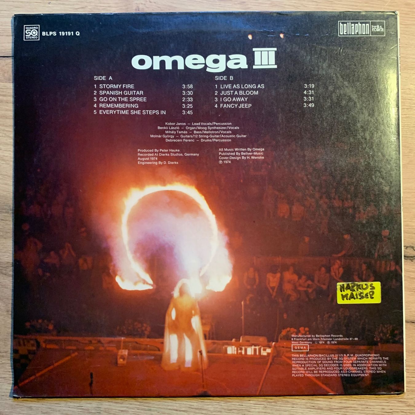 Dischi in vinile: OMEGA - OMEGA III...OG GER 1974...VG+/VG+ – Usato da Gals venduto da Diskopatshop 1