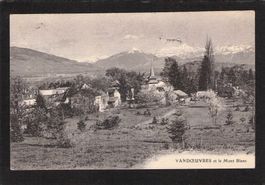 Vandoeuvres GE et le Mont Blanc , gel. 1922