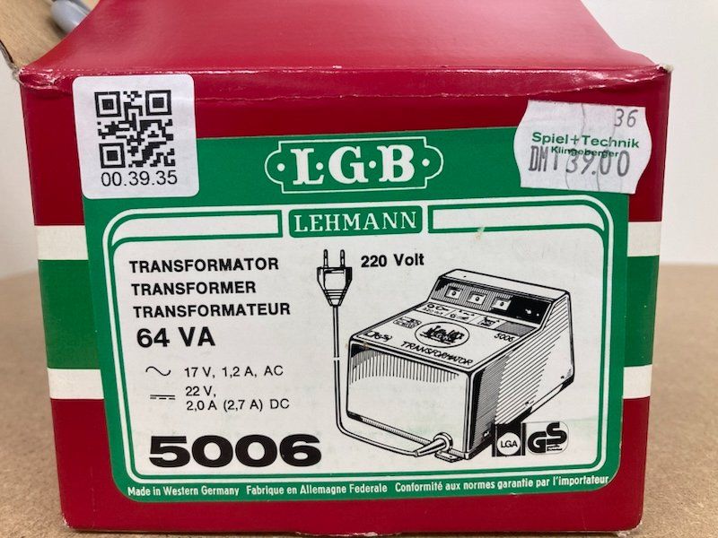 LGB Modellini di ferrovie: LGB Gartenbahn 5006 Trafo Transformator 64 VA rot – Usato da Büsserach venduto da ModellbahnDepot 4