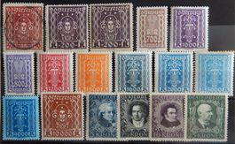 Österreich ex. Kat. 389-422 */gest. 1922